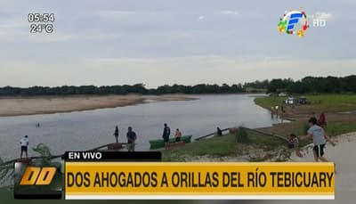 Dos hombres mueren ahogados en el río Tebicuary