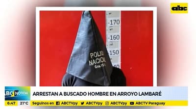 En arroyo Lambaré detienen a hombre con antecedentes