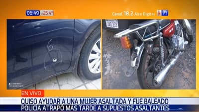 Balean a guardia que persiguió a asaltantes