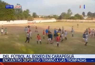 Encuentro deportivo termina en batalla campal en Carapeguá