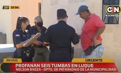 Reportan profanación de tumbas en cementerio de Luque
