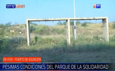 Denuncian abandono e inseguridad en el Parque de la Solidaridad