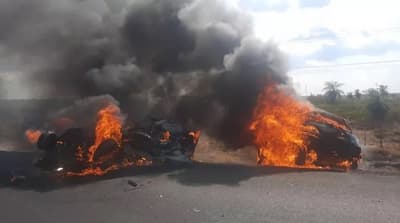 Choque e incendio deja cuatro muertos en Quiindy