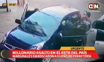 Comerciante es despojado de G. 200 millones en asalto