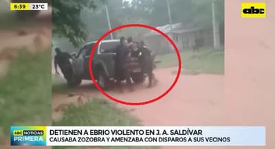 Detienen a hombre denunciado por disparar al aire