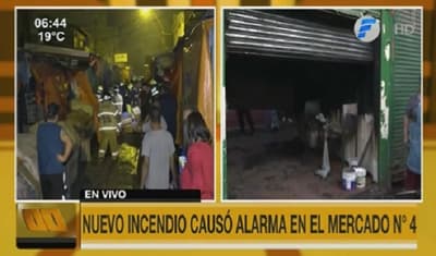 Reportan nuevo incendio de casillas en el Mercado 4