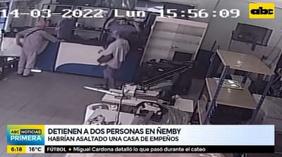 Detienen a sospechosos de asalto tras persecución en Ñemby