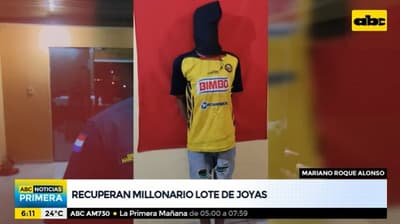 Capturan a hombre que se apoderó de joyas por valor de millones