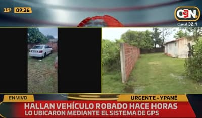 GPS ayuda a recuperar auto horas después de robado