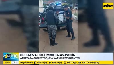 Detienen a asalta estudiantes en el barrio San Pablo