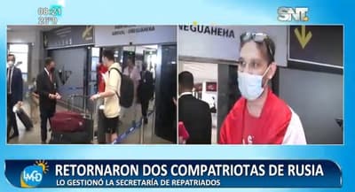 Dos paraguayos retornan al país desde Rusia