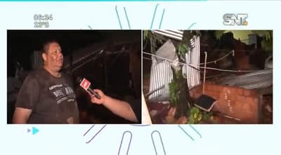 Muralla derriba vivienda a causa de tormenta en Villa Elisa