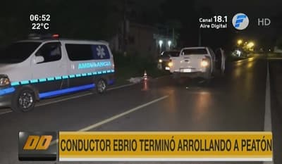 Peatón muere arrollado en Luque