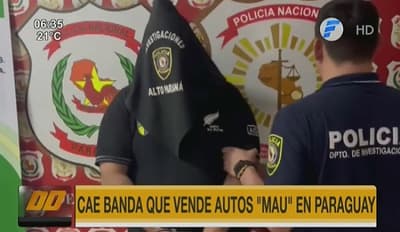 Detienen a integrantes de banda que comerciaba vehículos “mau”