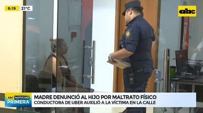 Madre denuncia a su hijo por golpiza