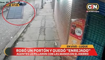 Adolescente es autor del robo de un portón que se hizo viral, reportan