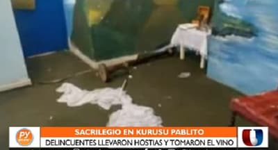 Destrozan santuario de Kurusu Pablito y hasta beben el vino del sitio