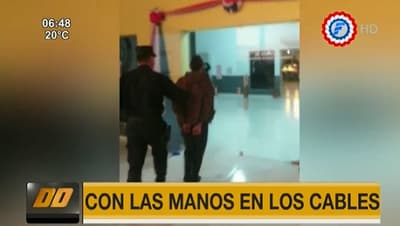 Capturan a adolescente sospechoso de intentar robar cables
