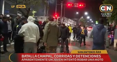 Intento de robo, golpiza y detención en fiesta patronal