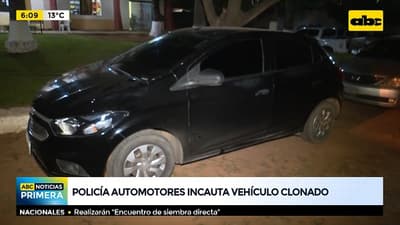 Incautan automóvil robado y posteriormente “clonado”
