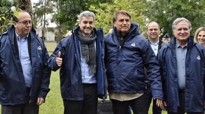 Abdo y Bolsonaro verifican obras del Puente de la Integración