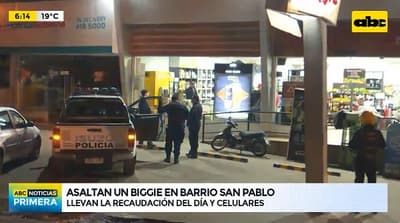 Asaltantes se llevan la recaudación de un Biggie