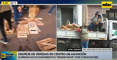 Despejan “estacionamientos reservados” por cuidacoches