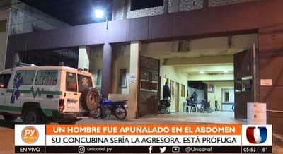 Hombre sufre puñalada y su pareja es sospechosa