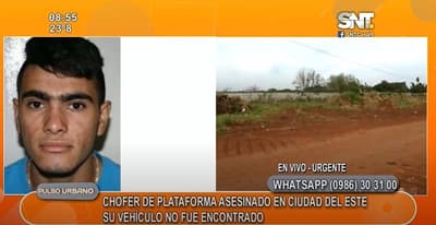 Asesinan a conductor de plataforma de viajes en Ciudad del Este
