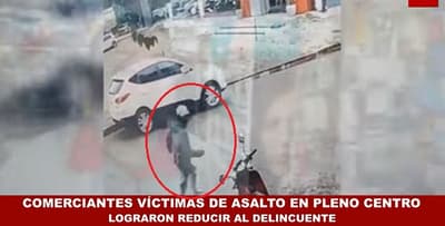 Delincuente desiste de asalto al recibir pesos argentinos