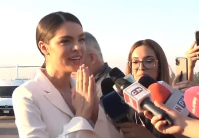 Todavía no hay fecha de boda, dice Nadia al pisar tierra guaraní