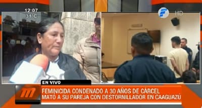 Condenan a 30 años de prisión a hombre por feminicidio