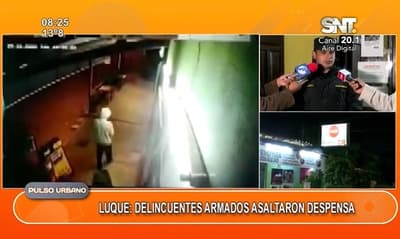 Delincuentes asaltan una despensa y a sus clientes en Luque 