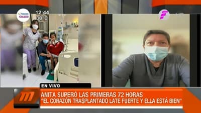 Anita evoluciona favorablemente luego de trasplante de corazón