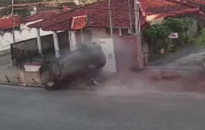 Revelan imágenes de accidente en San Vicente 