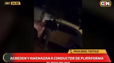 Pasajero relata agresión sufrida por conductor de plataforma