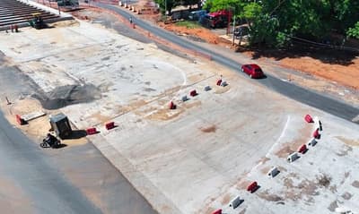 Arrancan trabajos para la rotonda sobre el túnel de Tres Bocas 