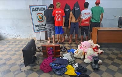 Sospechosos de robar hasta peluches caen detenidos