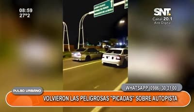 Peligrosas picadas vuelven a desarrollarse sobre Autopista 