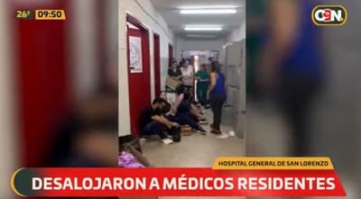 Desalojan a residentes del Hospital de San Lorenzo