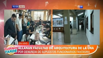 Allanan la Facultad de Arquitectura por denuncia de “funcionarios fantasmas”