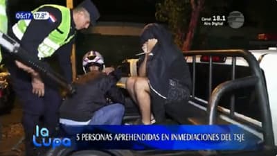 Detienen a cinco “manifestantes” en las cercanías del TSJE