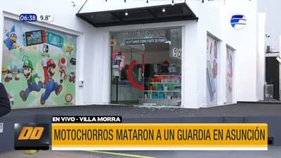 Motochorros asesinan a guardia de seguridad en Villa Morra 