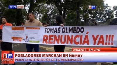 Piden renuncia del intendente en Ñemby 