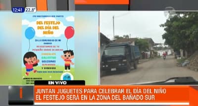 Jóvenes apelan a la solidaridad para celebrar el Día del Niño en el Bañado Sur