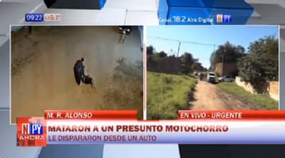 Asalto, persecución, balacera y muerte en Mariano Roque Alonso