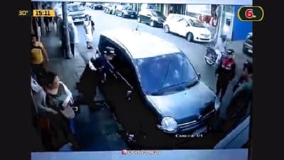 PMT de Ñemby rompe retrovisor y golpea a hombre, reportan