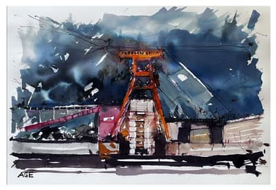 Paraguayo triunfa en concurso de acuarela en Alemania