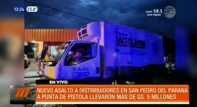 Delincuentes interceptan a camión repartidor y se llevan G. 6 millones en Itapúa