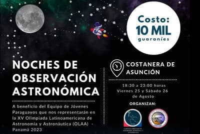 Invitan a las noches de observación astronómica en la Costanera de Asunción